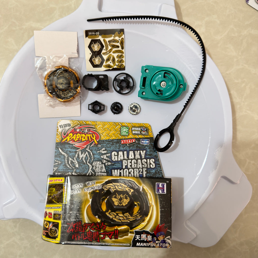 Beyblade Rapidity | Galaxy Pegasis W103R²F - Black