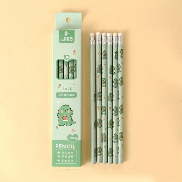 Cute Cartoon Pencil | Luck Dinosaur
